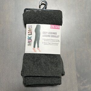 NWT Muk Luks Cozy leggings high waistband and brushed fleece lining size L/XL